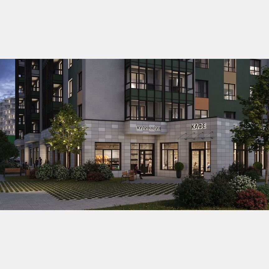 1-к. квартира, 35 м², 4/18 эт.