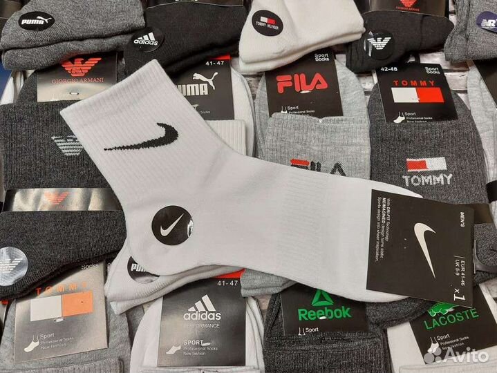 Носки Nike Adidas Puma Reebok