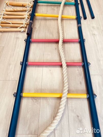 Шведская стенка бу в распор турник несъемный