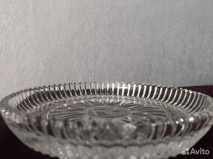 Хрустальное блюдо Москва-80