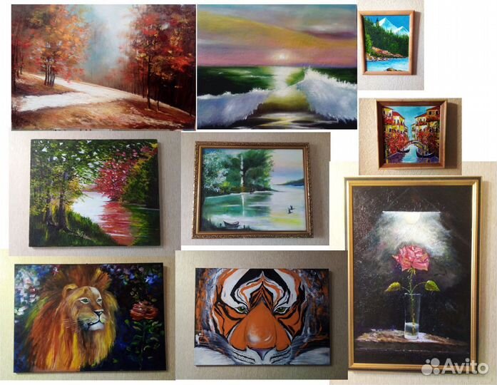 Картины на заказ на холсте маслом