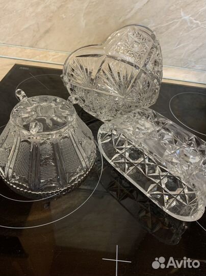 Хрустальная конфетница