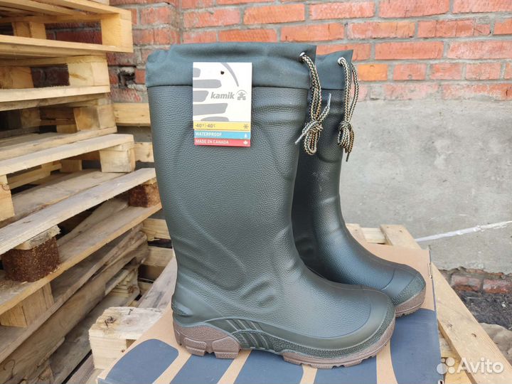 Новые зимние тёплые резиновые сапоги