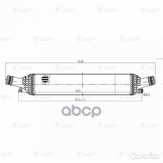 Онв (радиатор интеркулера) для а/м Audi A4 (08