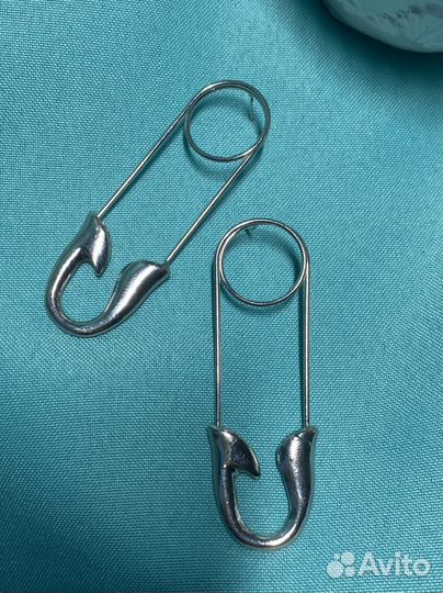 Серьги скрепки