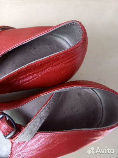 Туфли для народных танцев красные 37