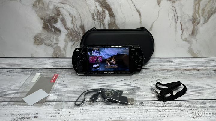 Игровая приставка psp 2008 прошита 64gb+75 игр