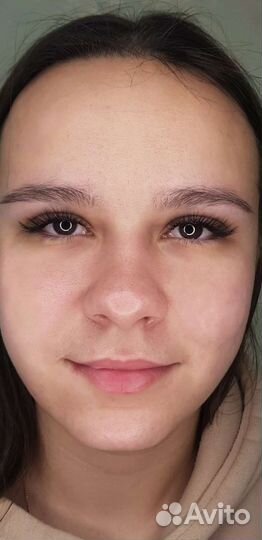 Наращивание ресниц окрашивание бровей