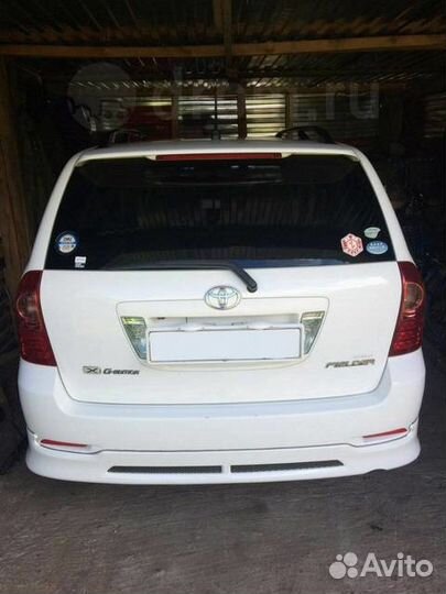 Накладка на задний бампер рестайл Corolla 121