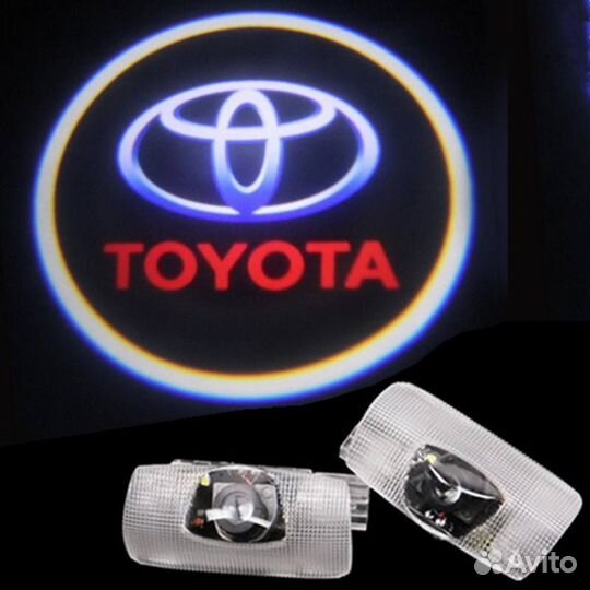 Проекция логотипа Toyota LED в дверь B1CF8