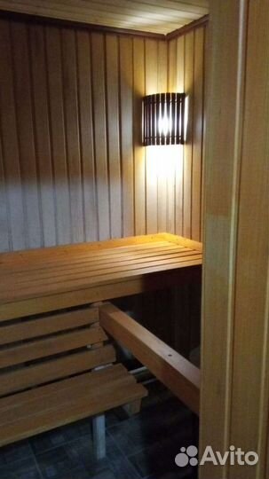 Баня с беседкой на дровах