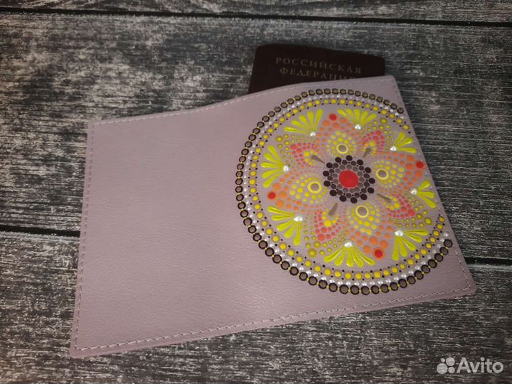 Обложка для паспорта натуральная кожа