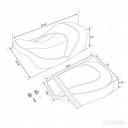 Сиденье Harley Davidson Touring 2009-2022