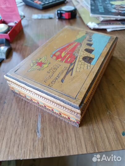 Деревянная сигаретная коробка