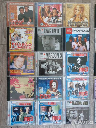 MP3 и CD диски с зарубежной и российской музыкой