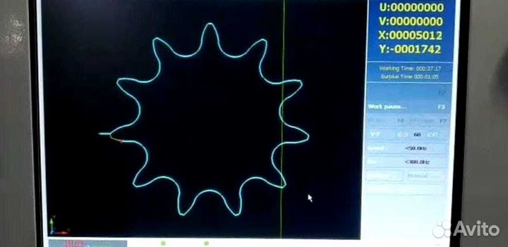 Электроэрозионный станок угол-15 градусов