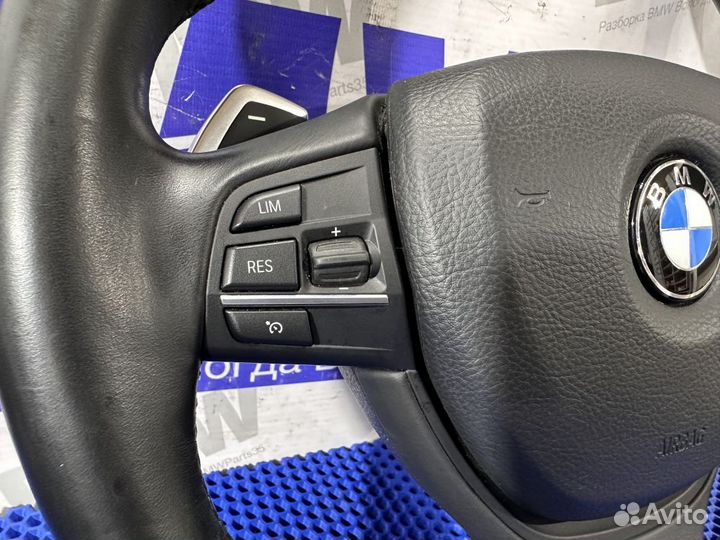 М руль BMW F10 без обогрева, лепестки