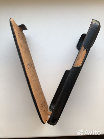 Флип чехол на iPhone 15 (натуральная кожа)