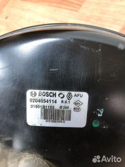 Вакуумный усилитель тормозов Renault Fluence