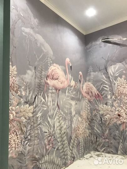 Поклейка обоев