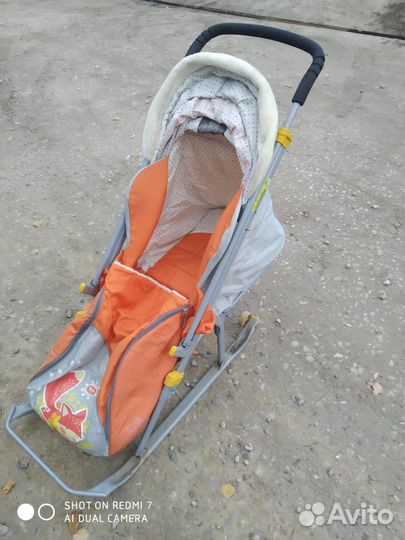 Сани коляска детские