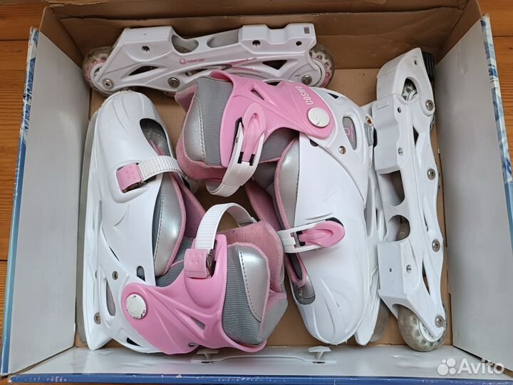 Коньки ролики 2 в 1 раздвижные