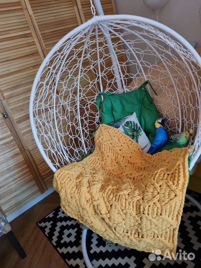 Плед детский вязаный плюшевый