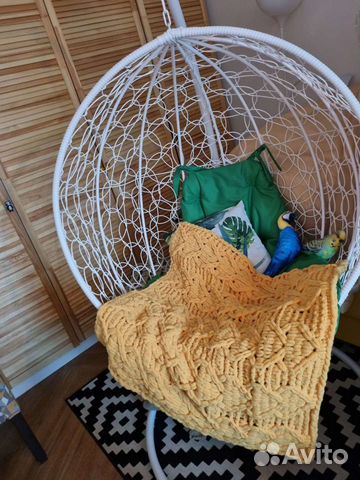 Плед детский вязаный плюшевый