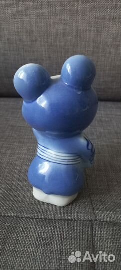 Олимпийский мишка 1980 Гжель СССР