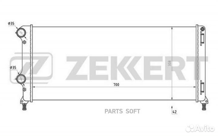 Радиатор охлаждения Фиат Добло 01