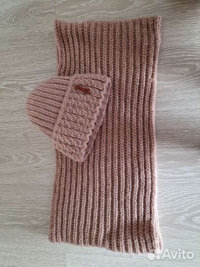 Шапка+снуд зима