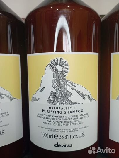 Davines purifying очищающий шампунь против перхоти