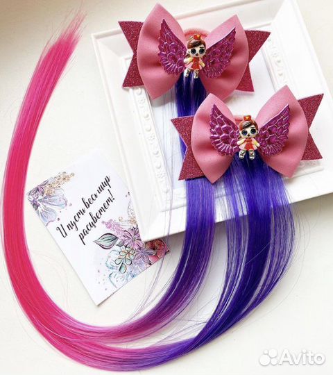 Бантики с локонами