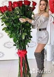 Высокие Розы Гиганты Доставка Круглосуточно