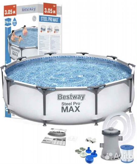 Каркасный бассейн Bestway 305х76 см с фильтром