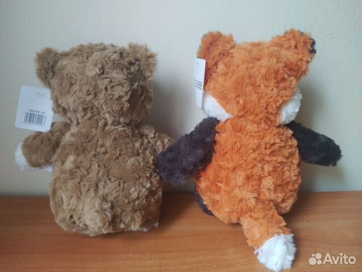 Мягкие игрушки новые мишка и красная панда