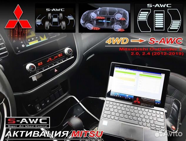 Прошивка блока 4WD в S-AWC Mitsubishi Outlander 3