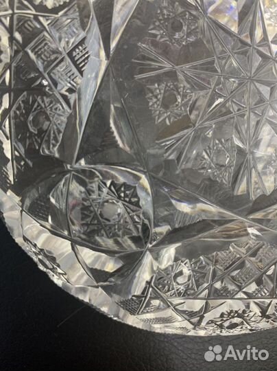 Хрустальная пепельница большая