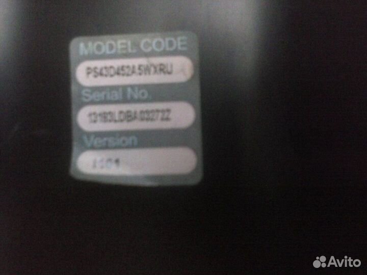 Плазменный телевизор samsung PS43D452A5W