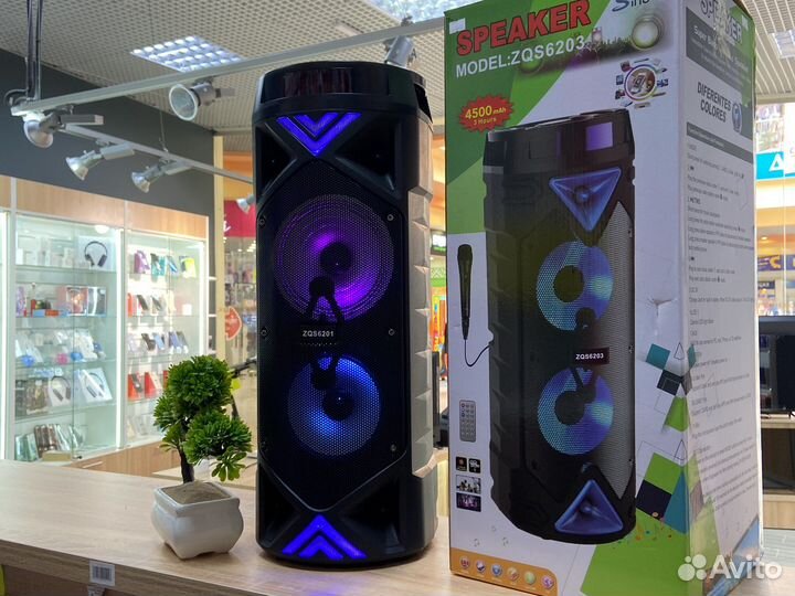 Беспроводная колонка с микрофоном (новая)