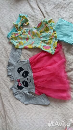Вещи пакетом для девочки 86 92