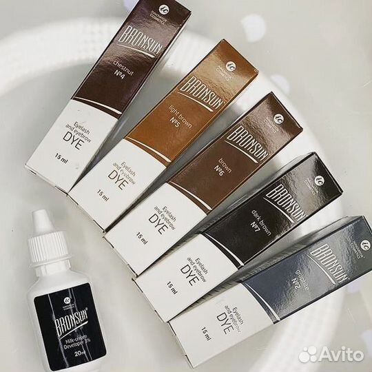 Краска для бровей bronsun