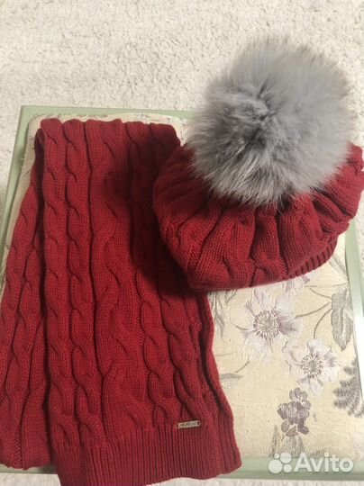 Шапка +шарф Gulliver раз 54/56 Зима