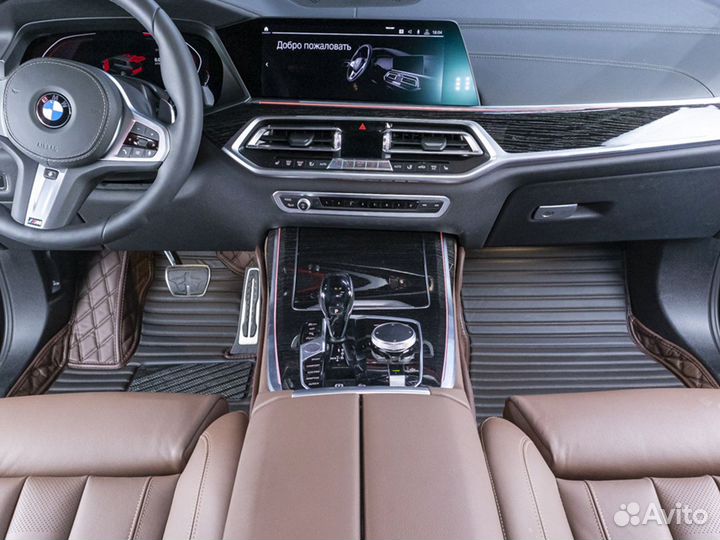 Коврики в салон кожаные престиж