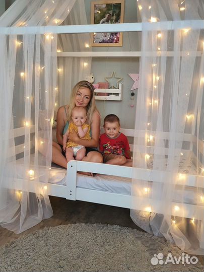 Балдахин в кроватку домик