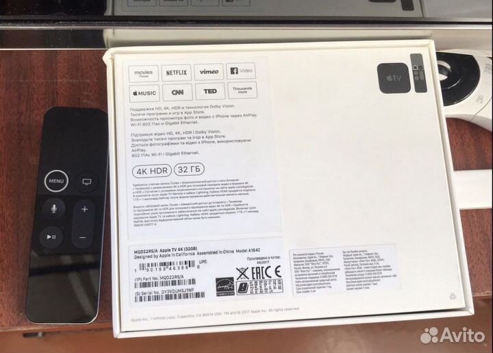 Apple tv 4k 32gb 1 поколение 2017 год