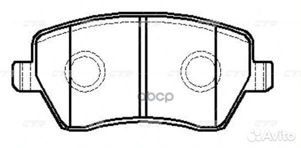 Колодки передние CTR GK0841 renault Duster/Loga
