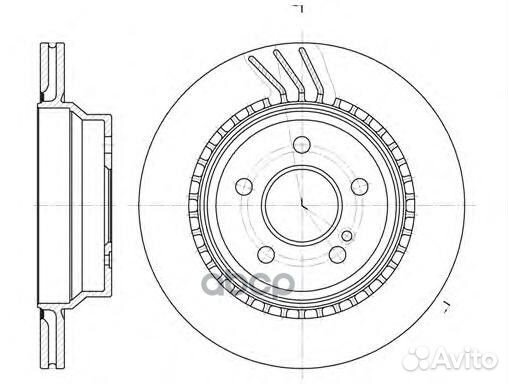 6760.10 диск тормозной задний MB W211 2.0-5.0