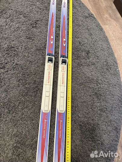 Детские лыжи+крепления+ботинки 32 р