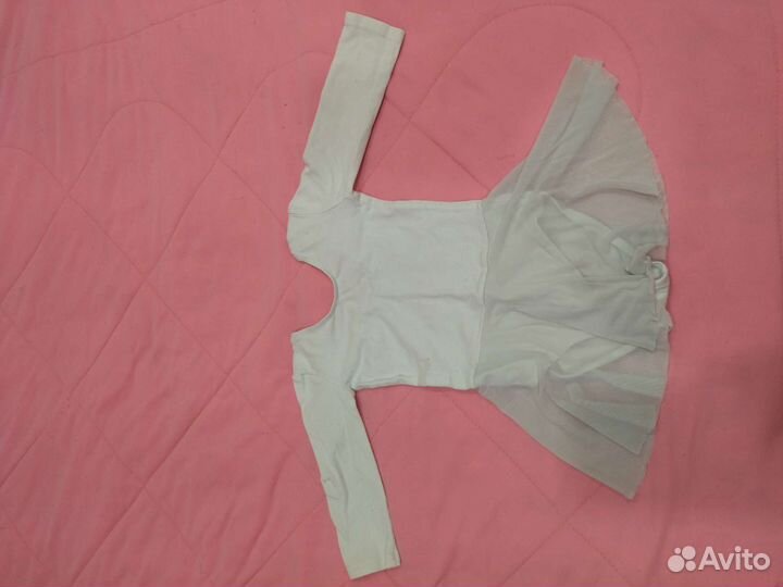 Гимнастический купальник с юбкой